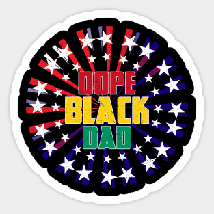 Dope Black Dad Black History Month Sticker